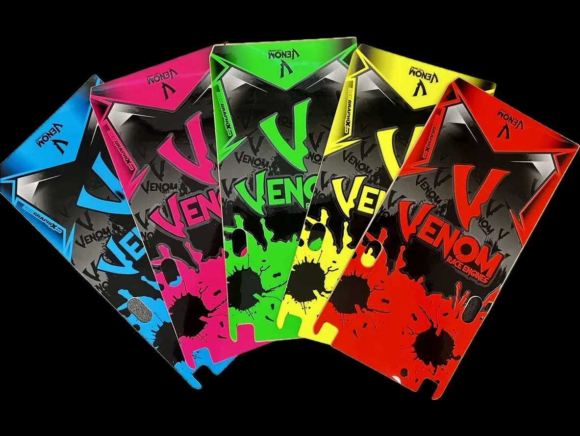 Venom sticker kit colour options